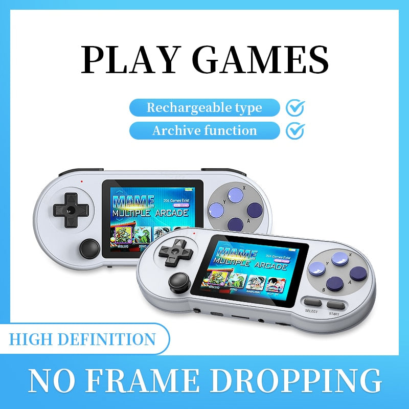 SF2000 handheld game console Mini Portable Game Console Built-in 6000 Games Retro Game Support AV Output